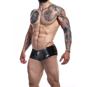 CUT4MEN BOOTY SHORTS NEGRO CUERO M